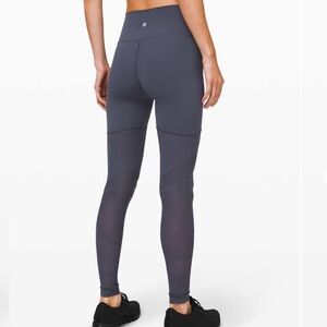 Lululemon Sheer Will High-Rise Tight Pulse In Stone Blue Size 6